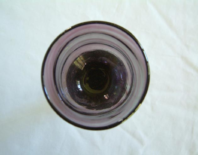 rare 18th century Bristol amethyst drinking glass